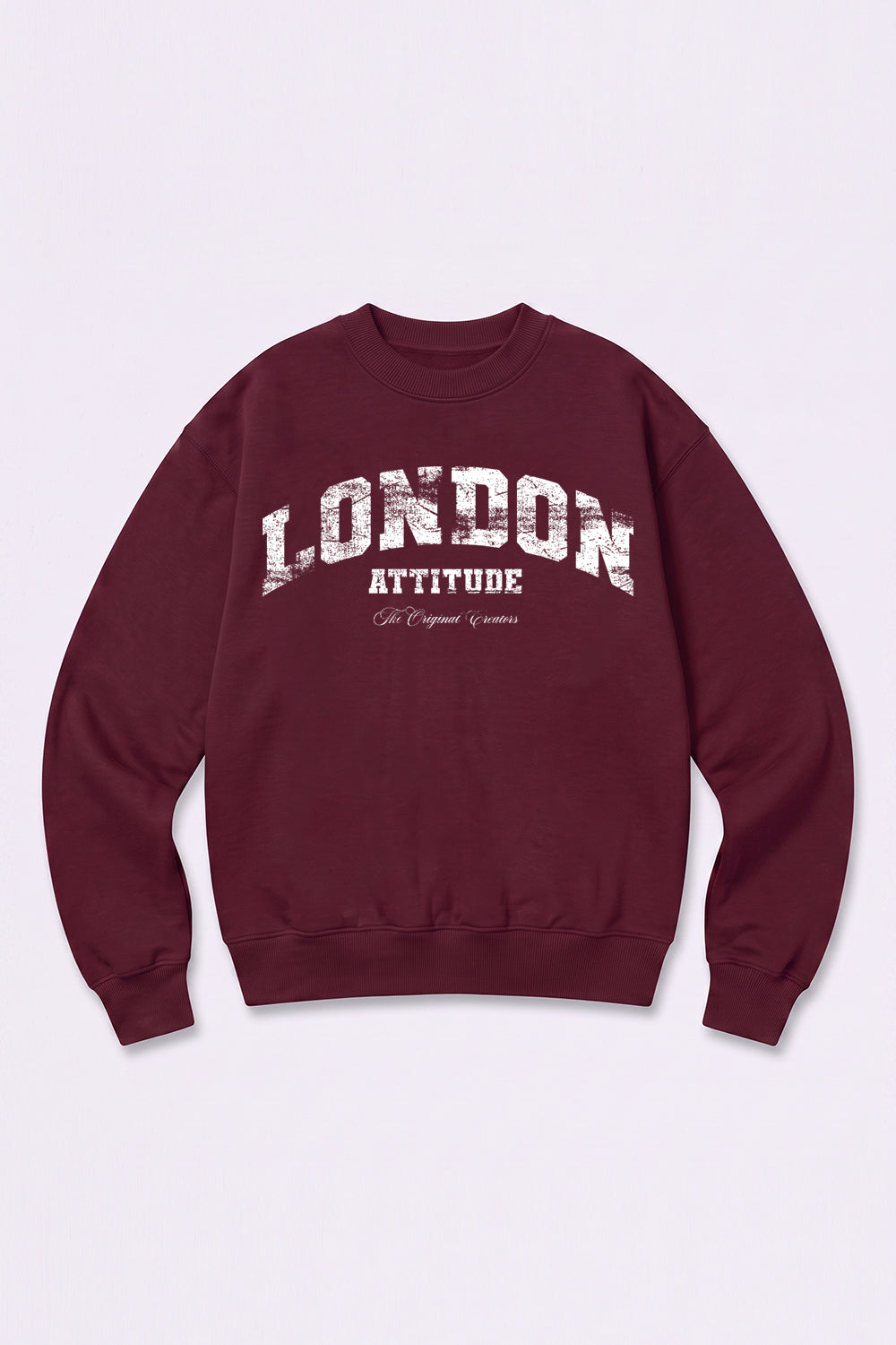 Relaxed Fit Collegiate Graphic Sweatshirt in White