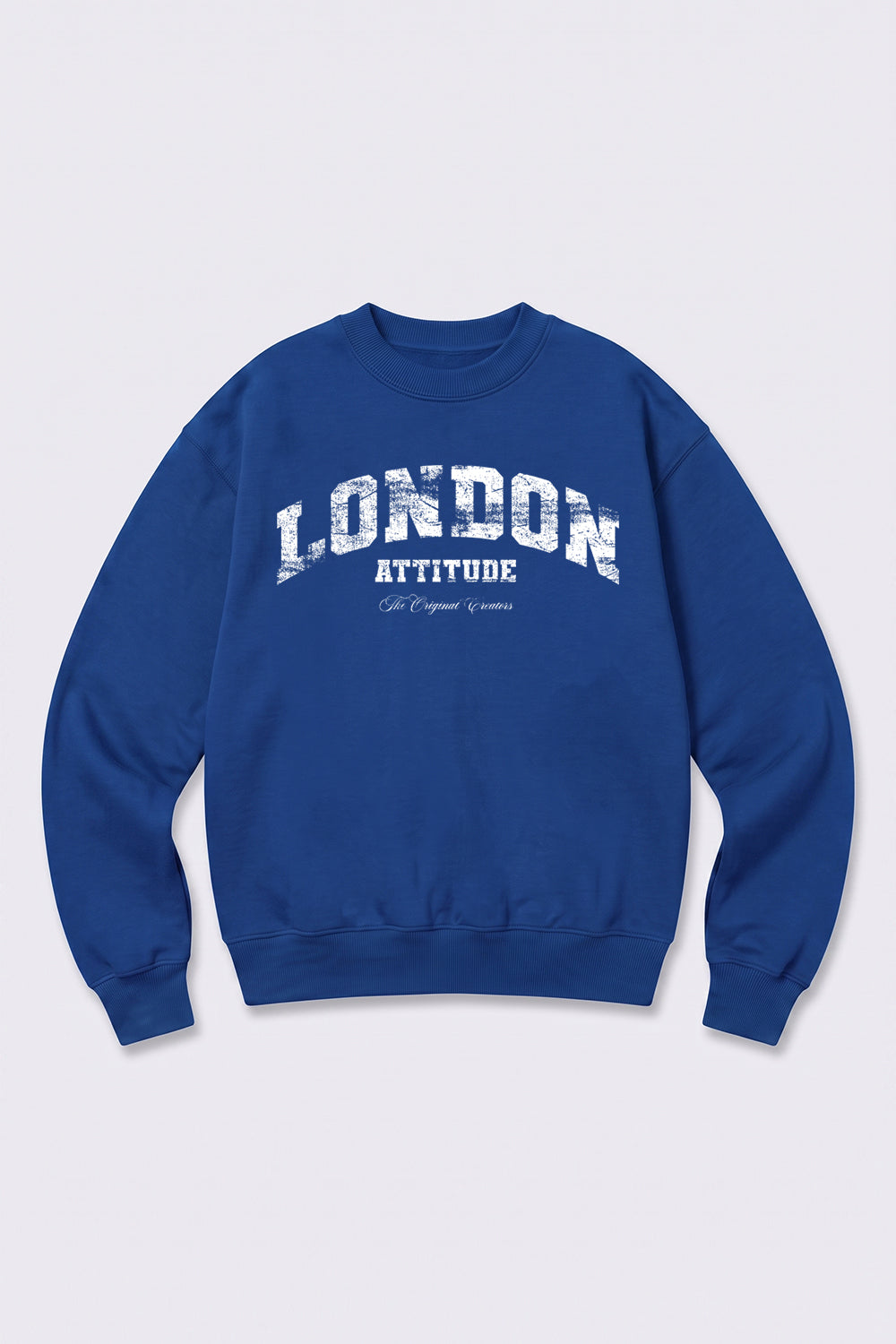 Relaxed Fit Collegiate Graphic Sweatshirt in White