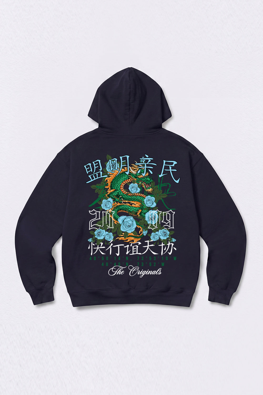 Relaxed Fit Dragon Graphic Hoodie