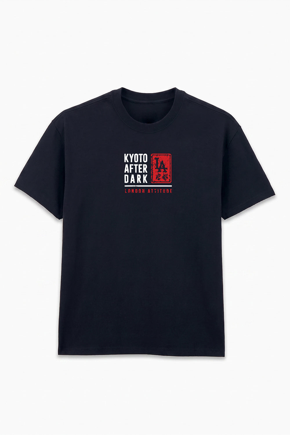 Kyoto After Dark Oversized Heavyweight Japanese Graphic T-Shirt
