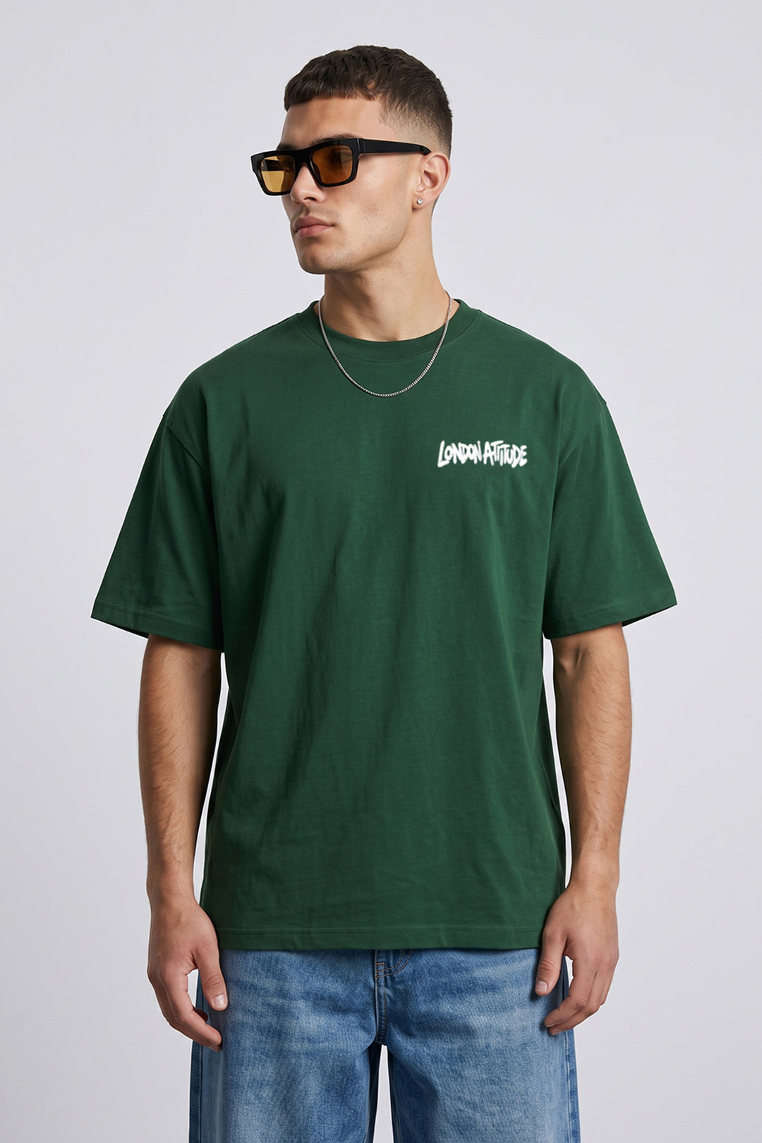 Oversized Heavyweight City Graffiti Graphic T-Shirt