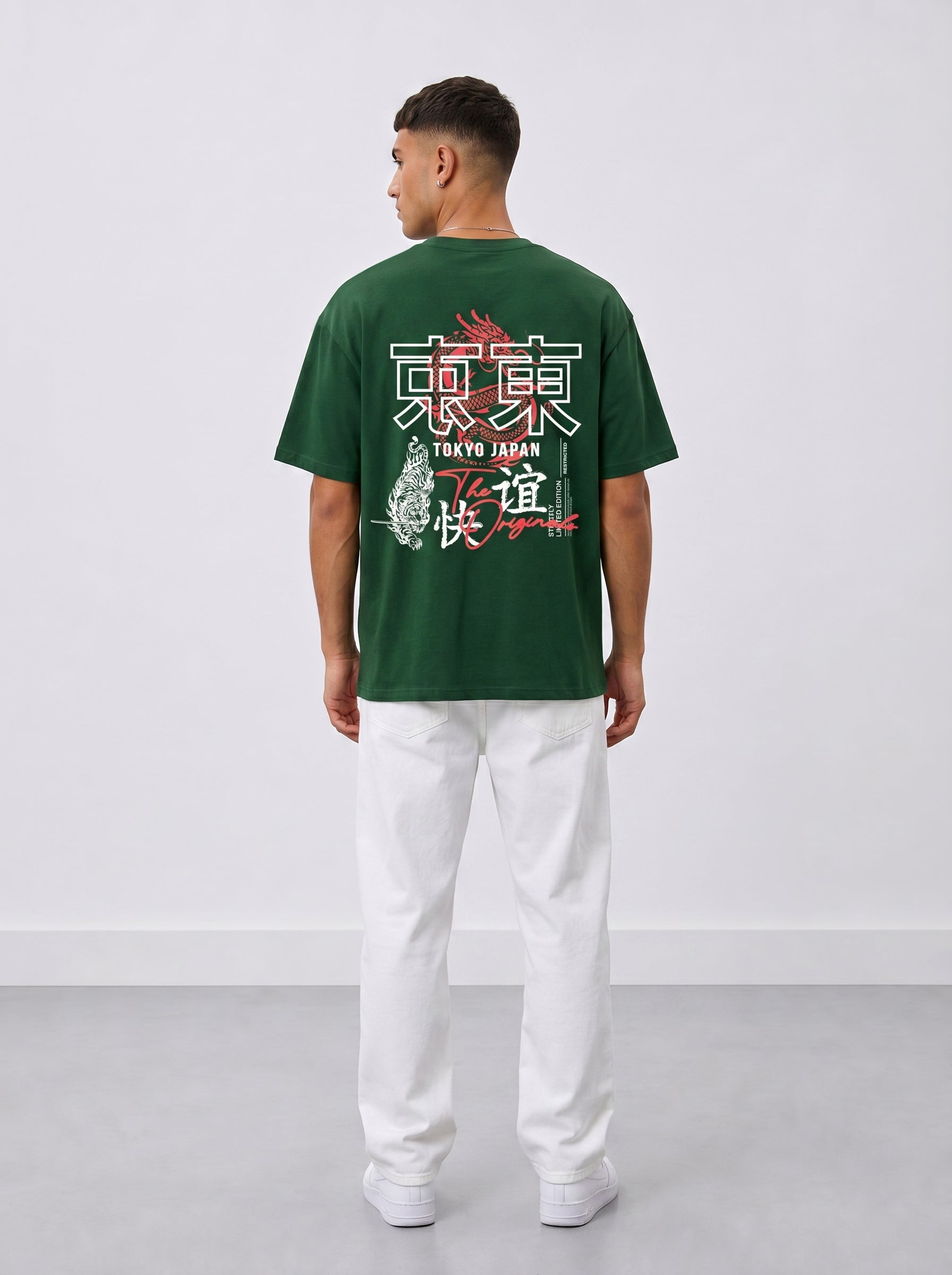 Tokyo Dragon Oversized Heavyweight Cotton T-Shirt