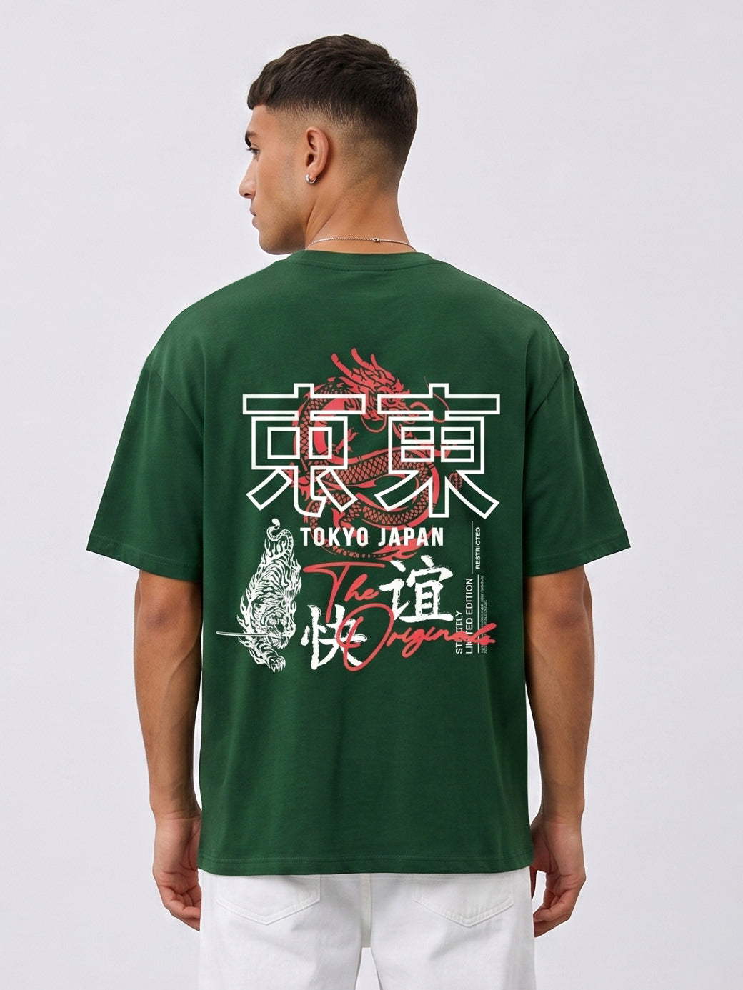 Tokyo Dragon Oversized Heavyweight Cotton T-Shirt