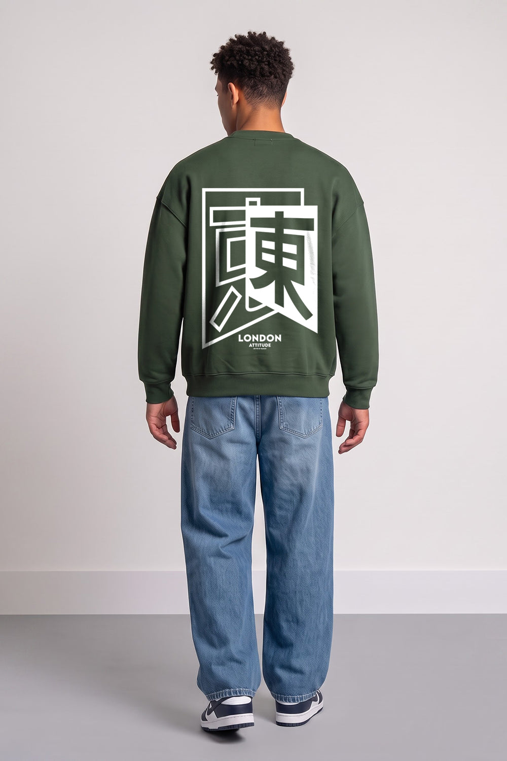 Relaxed Fit Japanese Inspired Graphic Sweatshirt
