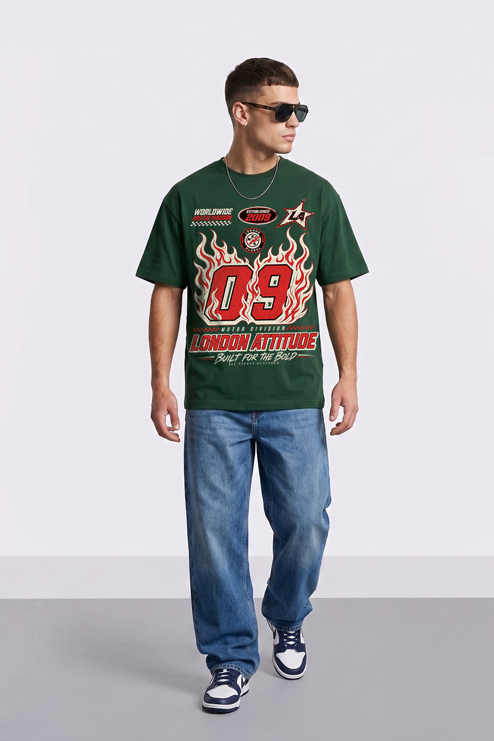 Racing Oversized Heavyweight Graphic T-Shirt