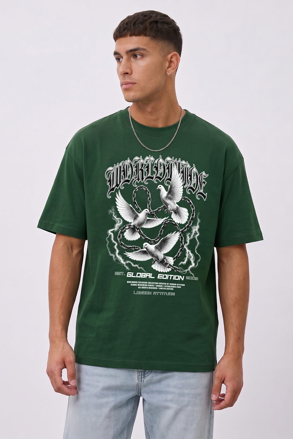 Worldwide Global Edition Oversized Heavyweight Graphic T-Shirt