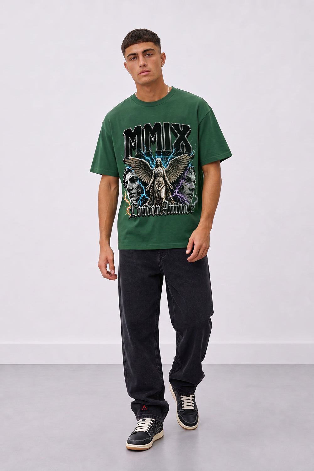 Oversized Heavyweight Angel Graphic T-Shirt