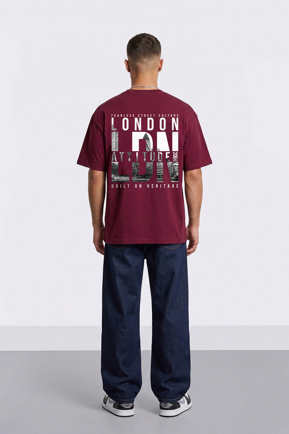Fearless Street Culture Oversized Heavyweight Graphic T-Shirt