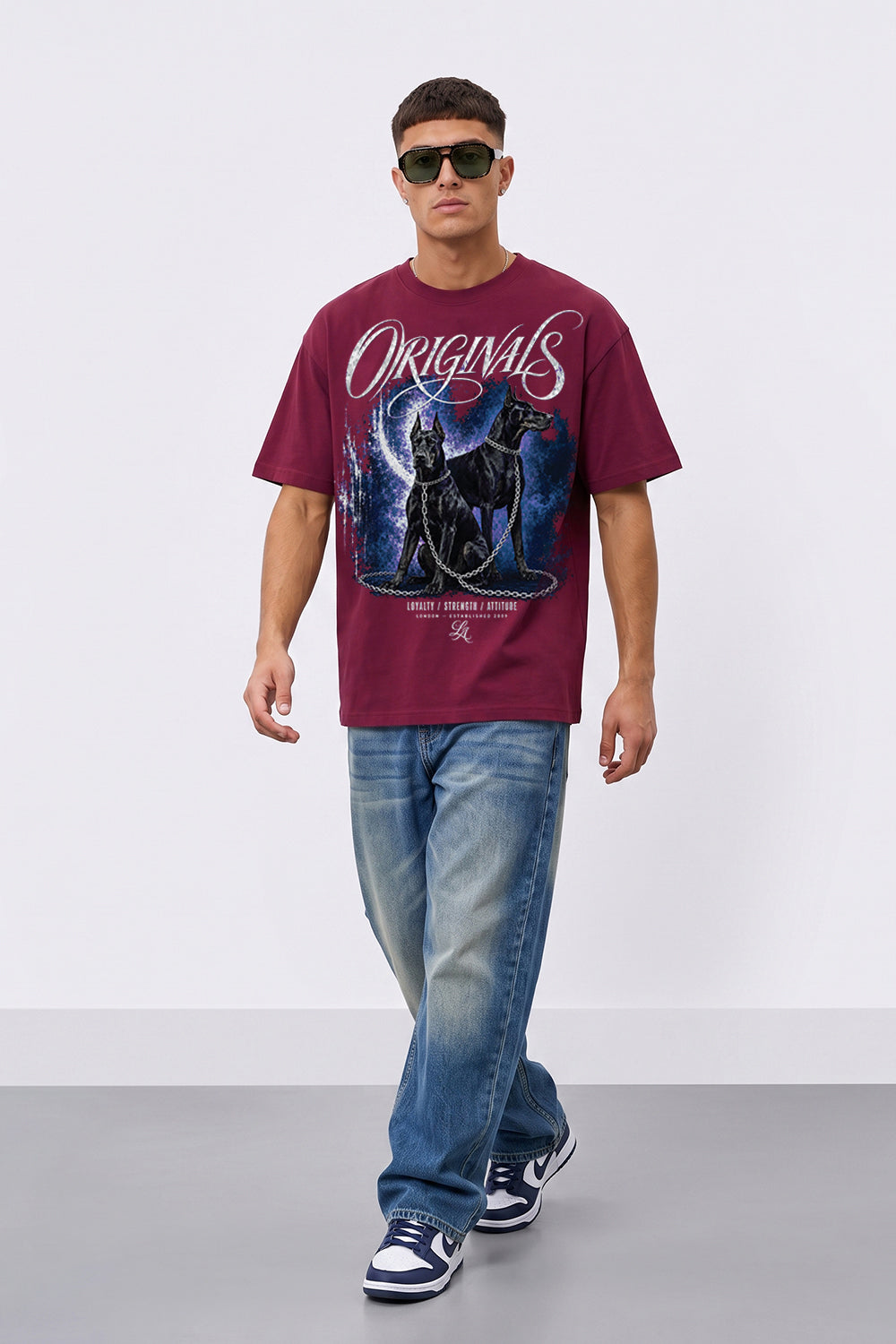 Doberman Oversized Heavyweight Graphic T-Shirt