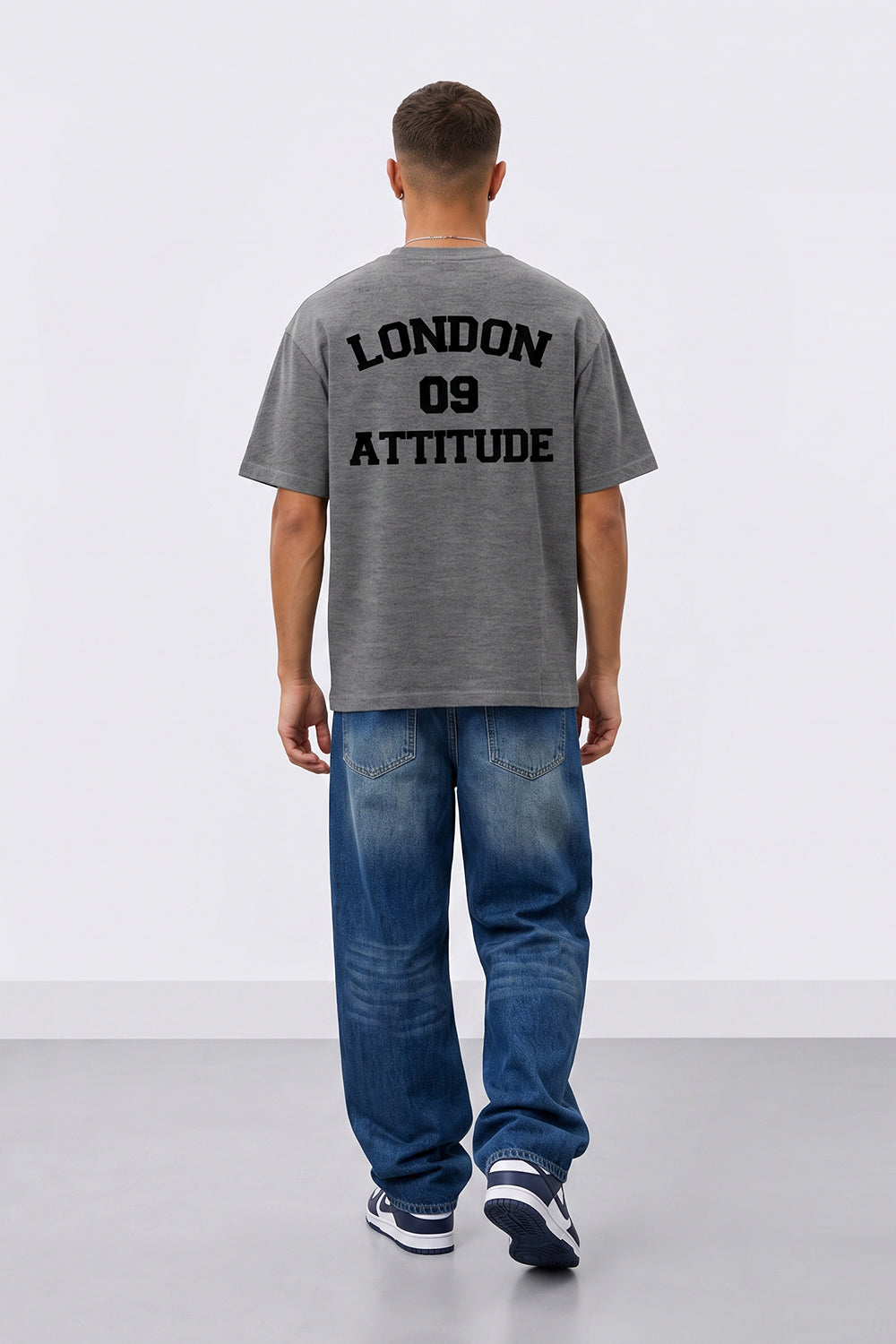 Oversized Heavyweight T-Shirt with Varsity Back Print