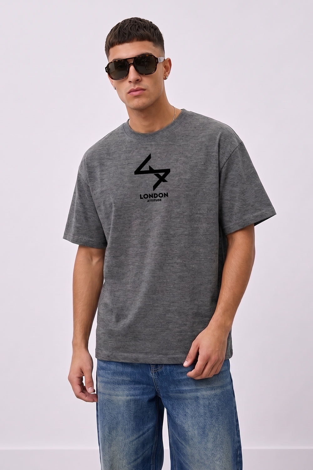 Oversized Heavyweight T-Shirt with Varsity Back Print