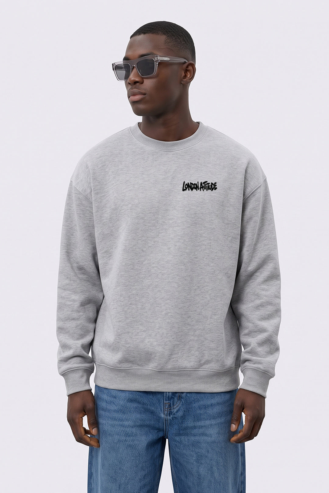 Relaxed Fit City Graffiti Graphic Sweatshirt