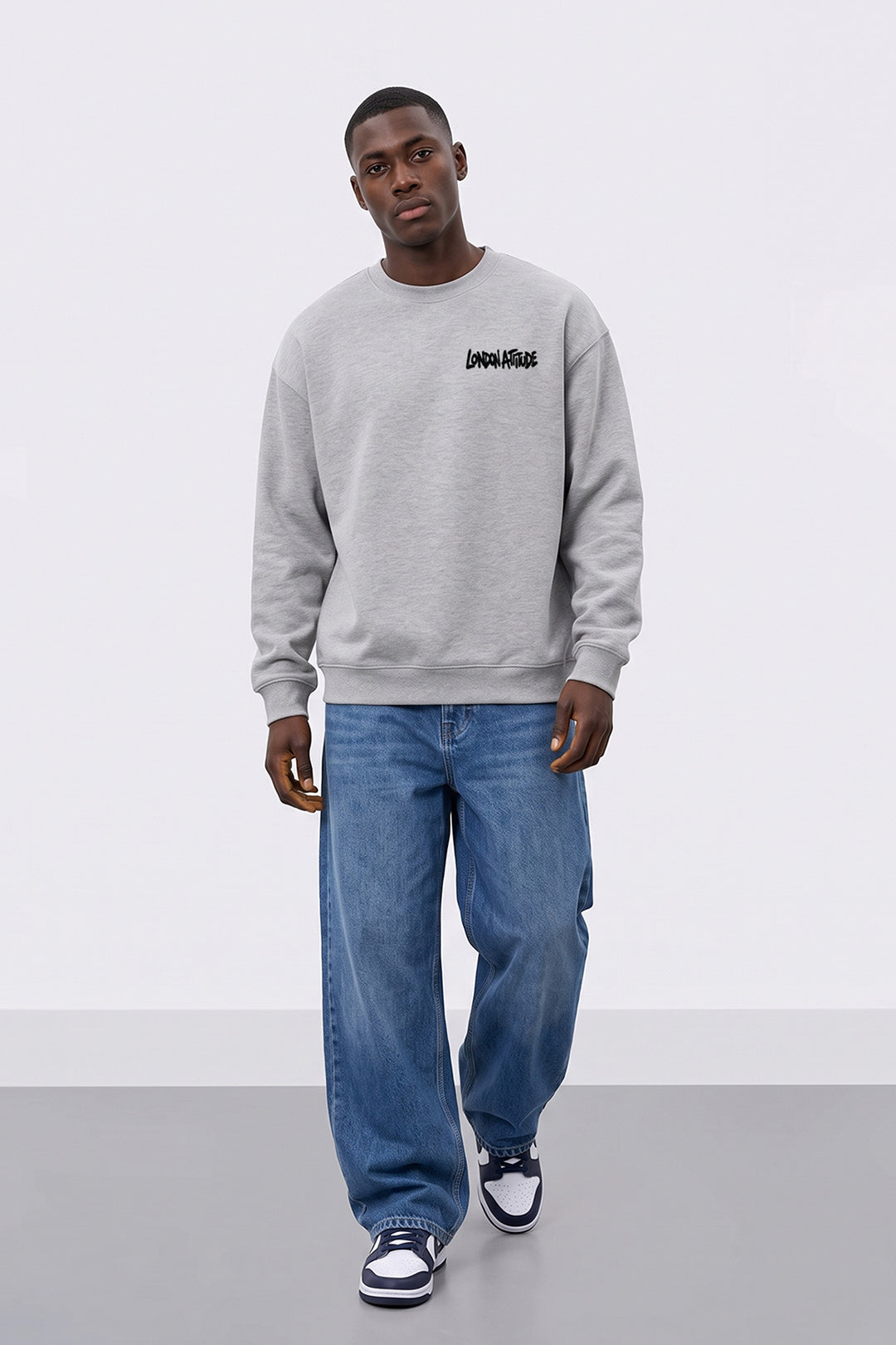 Relaxed Fit City Graffiti Graphic Sweatshirt