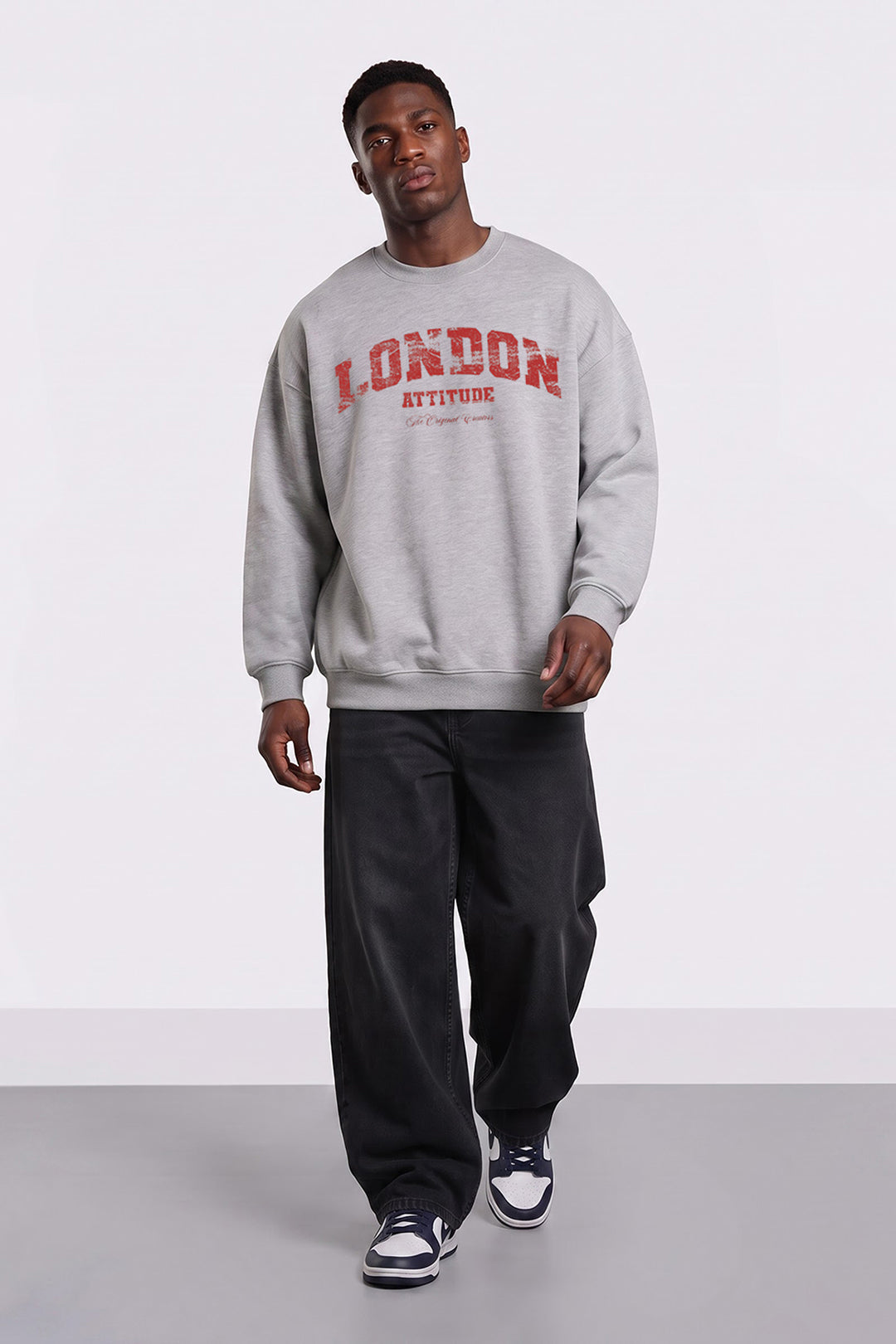 Relaxed Fit Collegiate Graphic Sweatshirt