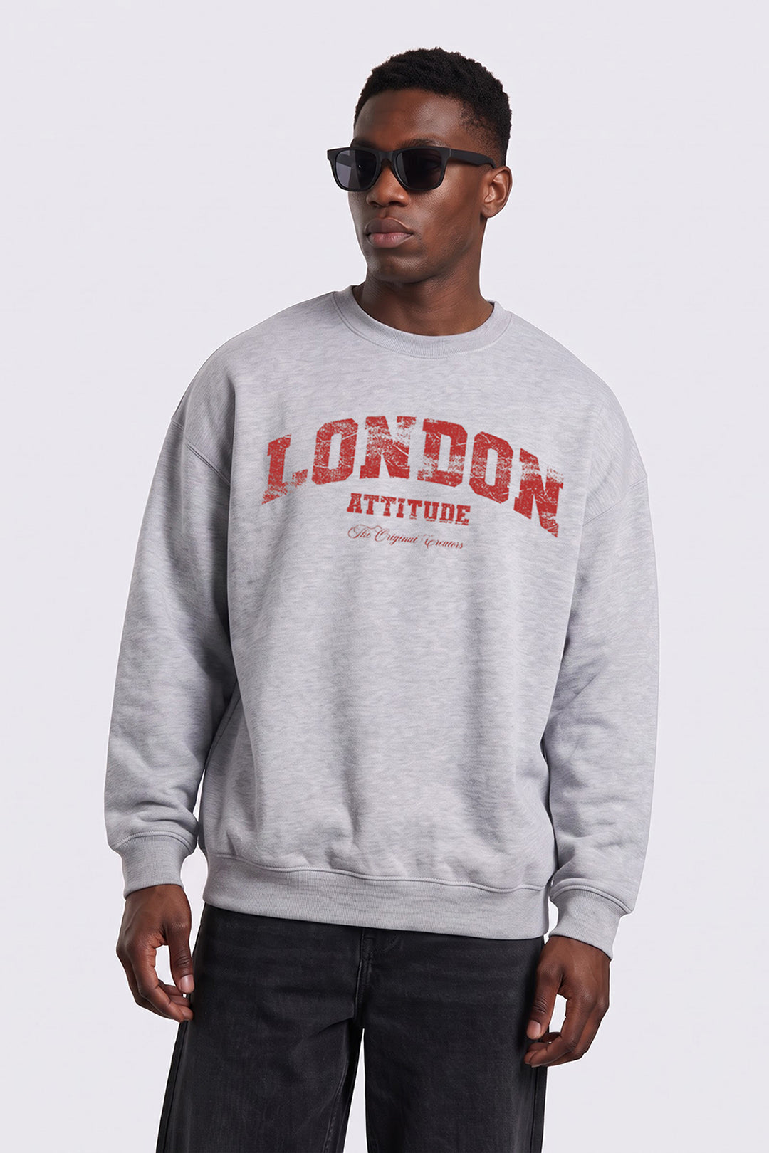 Relaxed Fit Collegiate Graphic Sweatshirt