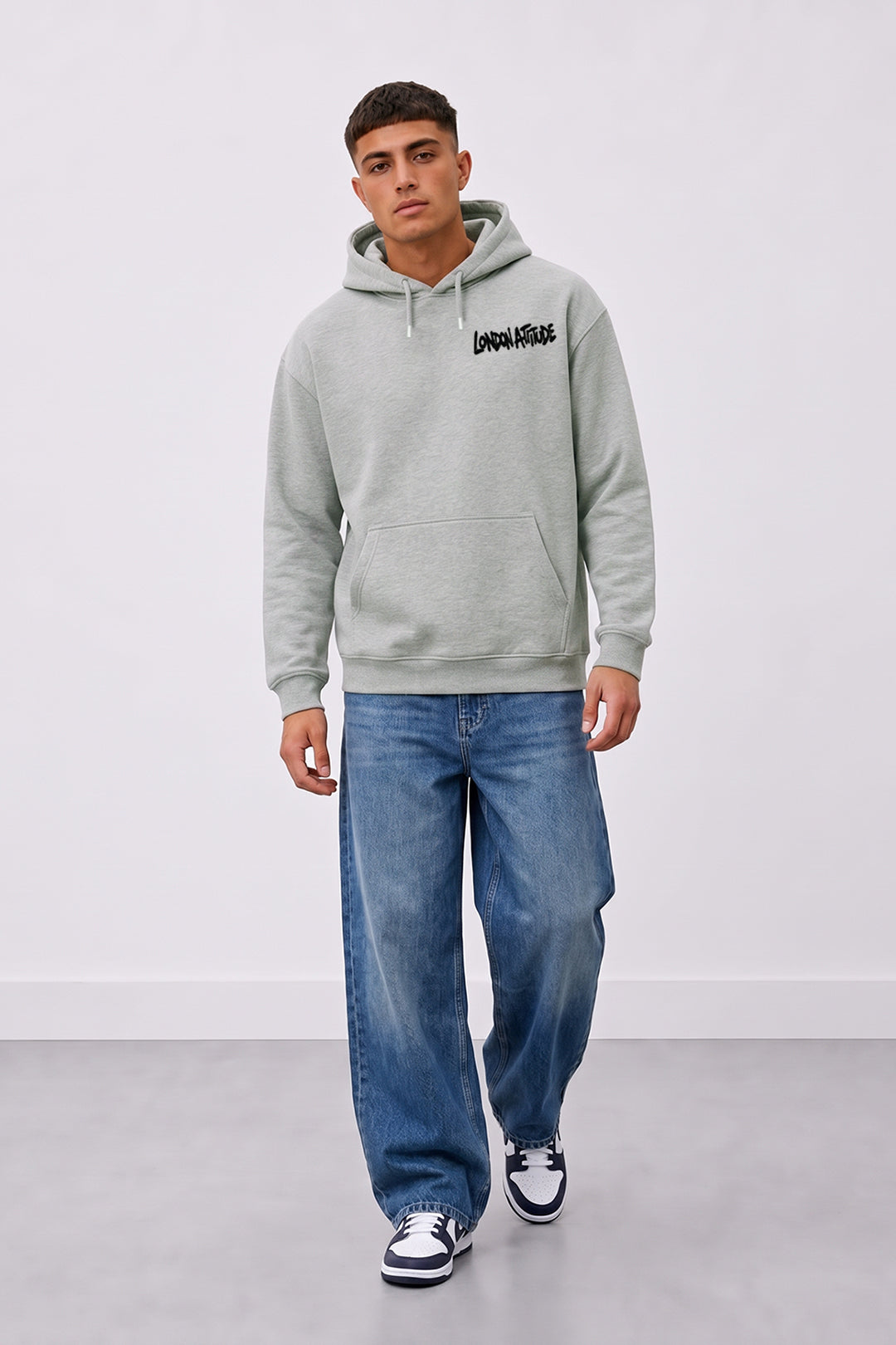 Relaxed Fit City Graffiti Graphic Hoodie