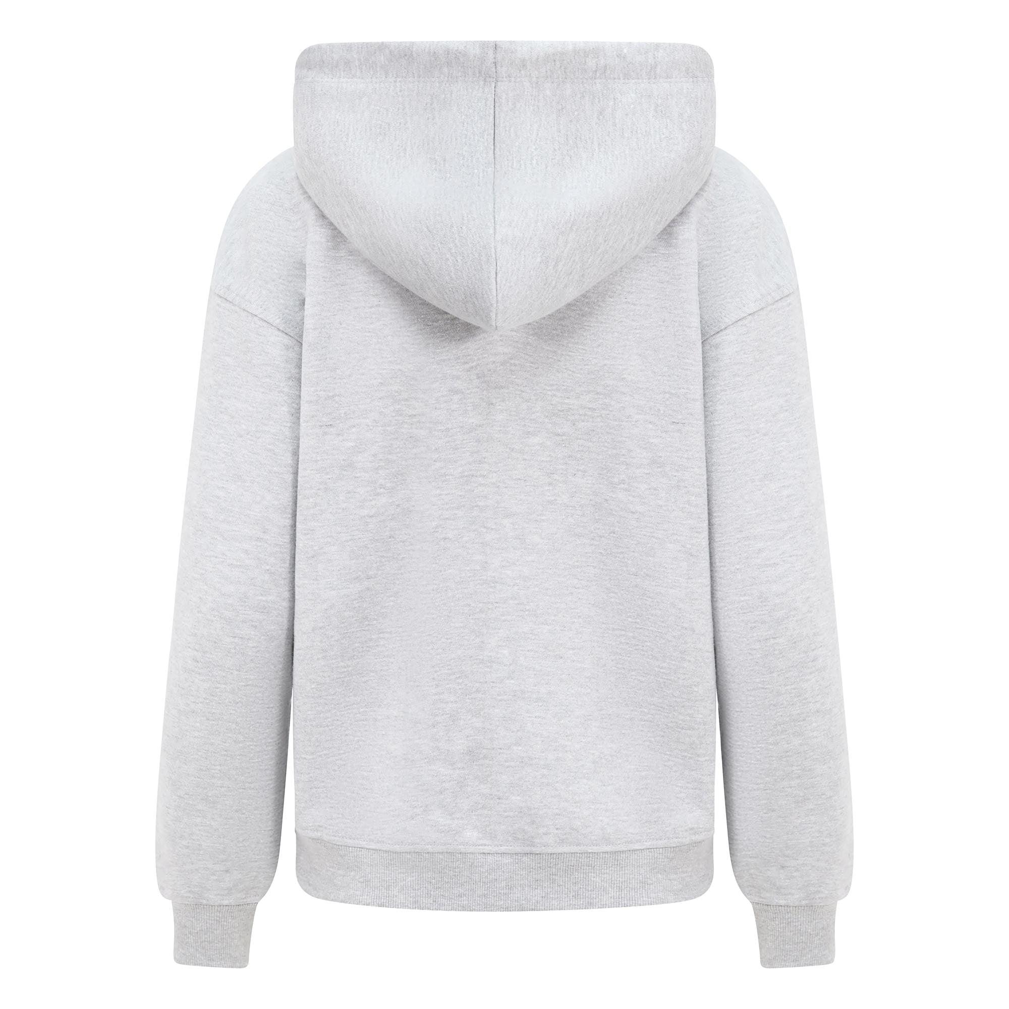Women's Relaxed Fit "Los Angeles" Printed Hoodie Grey - London Attitude