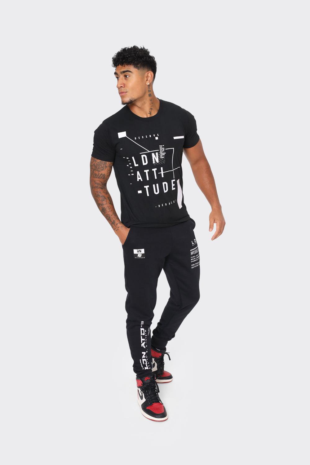 LDN Attitude Graphic T-shirts in Black - London Attitude