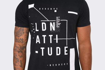 LDN Attitude Graphic T-shirts in Black - London Attitude