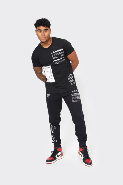 London Attitude 'London Screams with Attitude Tomorrow' Graphic T-Shirt in Black - London Attitude