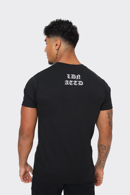 London Attitude 'London Screams with Attitude Tomorrow' Graphic T-Shirt in Black - London Attitude