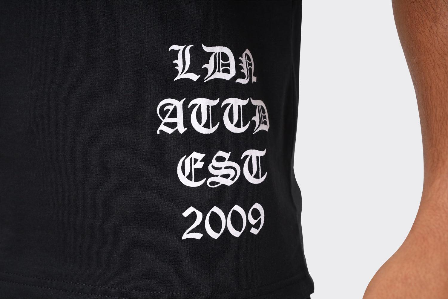 London Attitude 'London Screams with Attitude Tomorrow' Graphic T-Shirt in Black - London Attitude