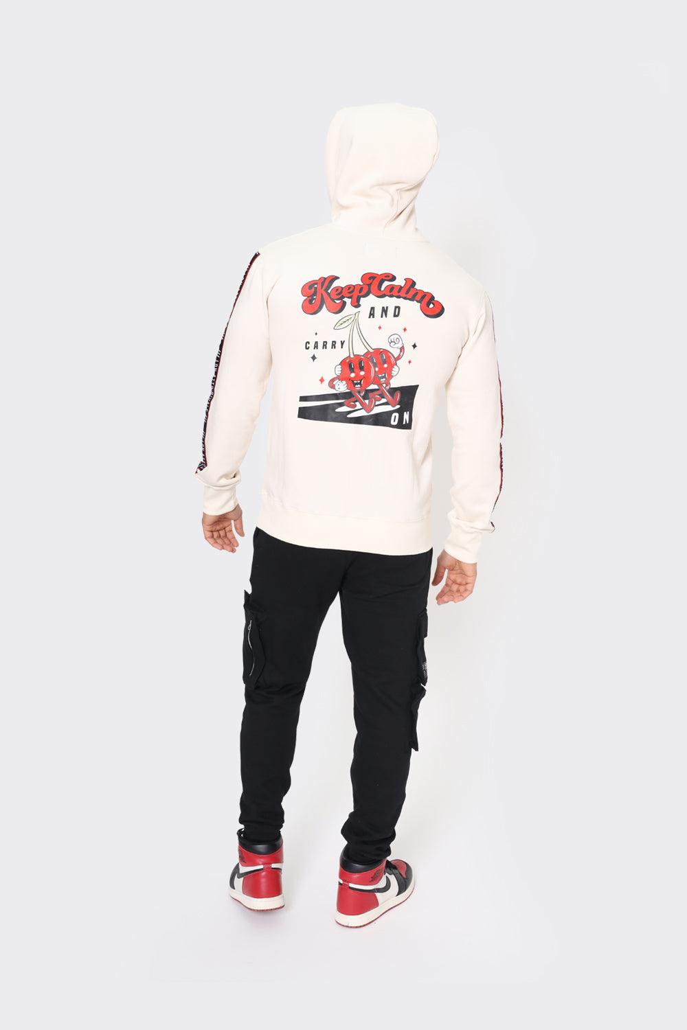 London Attitude "Keep Calm & Carry On" Printed Hoodie - London Attitude