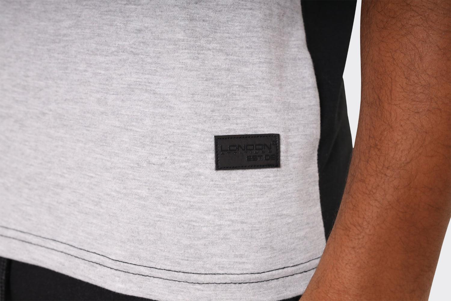 Men's Liberty Graphic T-Shirt by London Attitude -Black, Grey & White - London Attitude