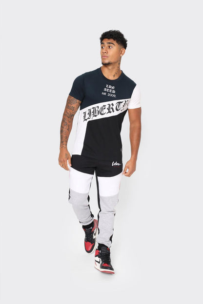 Men's Liberty Graphic T-Shirt by London Attitude -Dark Blue, Black & White - London Attitude