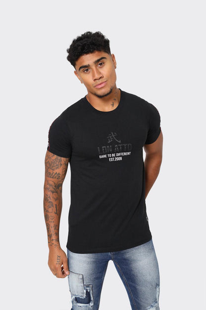 Men's LDN ATTD Black Crew Neck - "Dare to Be Different" Graphic T-Shirt - London Attitude