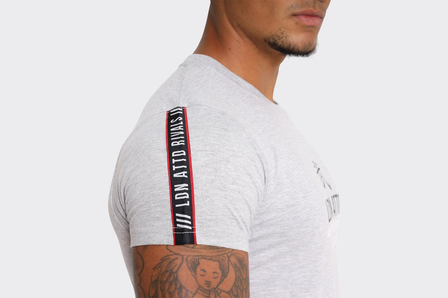 Men's LDN ATTD Grey Crew Neck - "Dare to Be Different" Graphic T-Shirt - London Attitude
