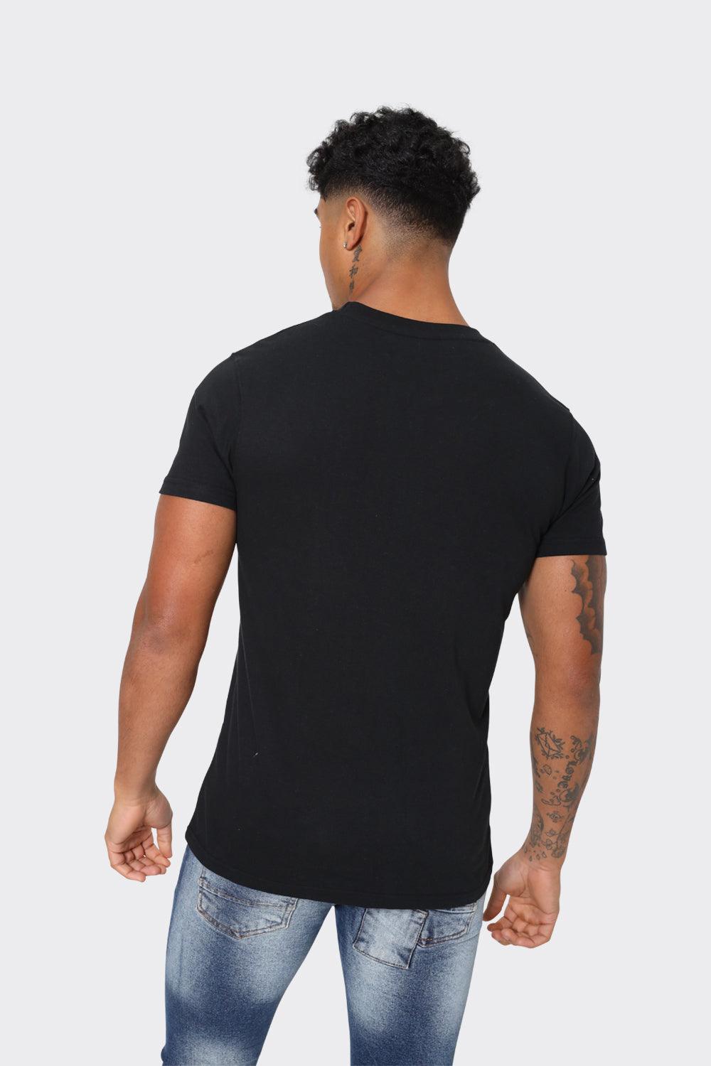 LDN ATTD Black T-Shirt with Red Torii Gate Graphic - London Attitude
