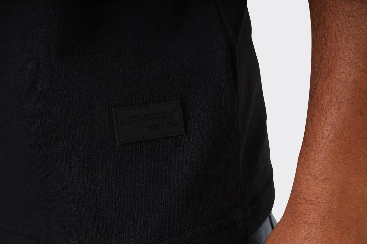 LDN ATTD Black T-Shirt with Red Torii Gate Graphic - London Attitude