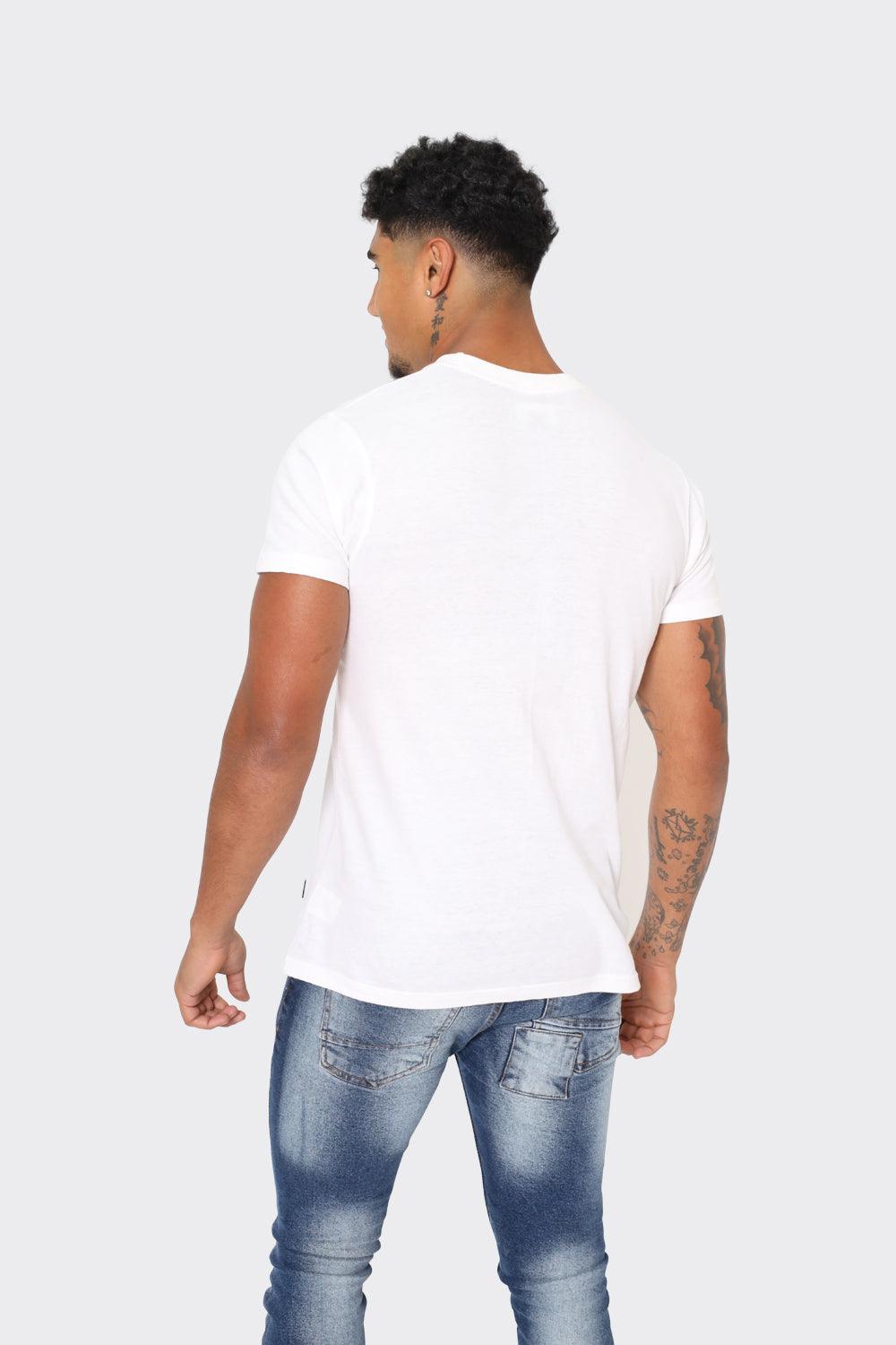 LDN ATTD White T-Shirt with Red Torii Gate Graphic - London Attitude