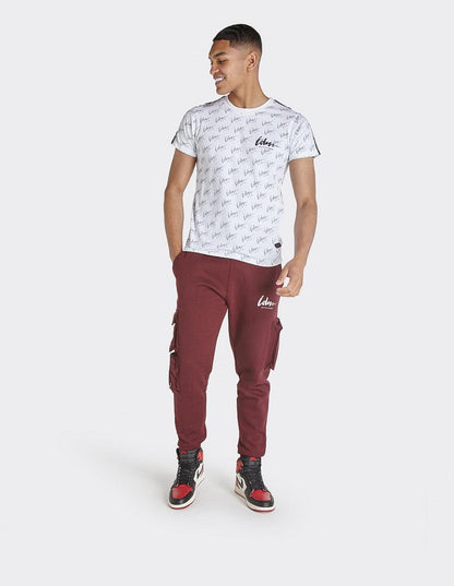 LDN ATTD White Signature All Over Print T-Shirts - London Attitude
