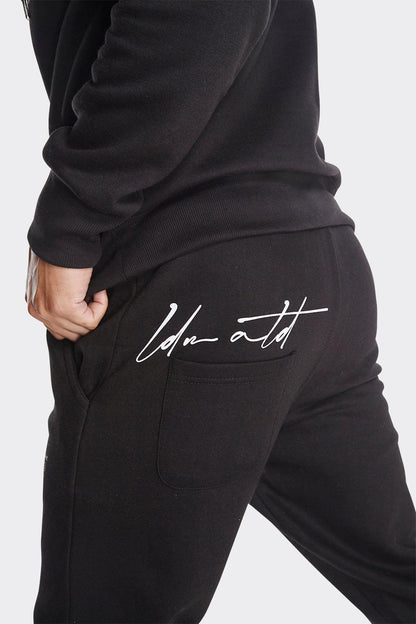 London Attitude World Tour Edition Joggers in Black - London Attitude