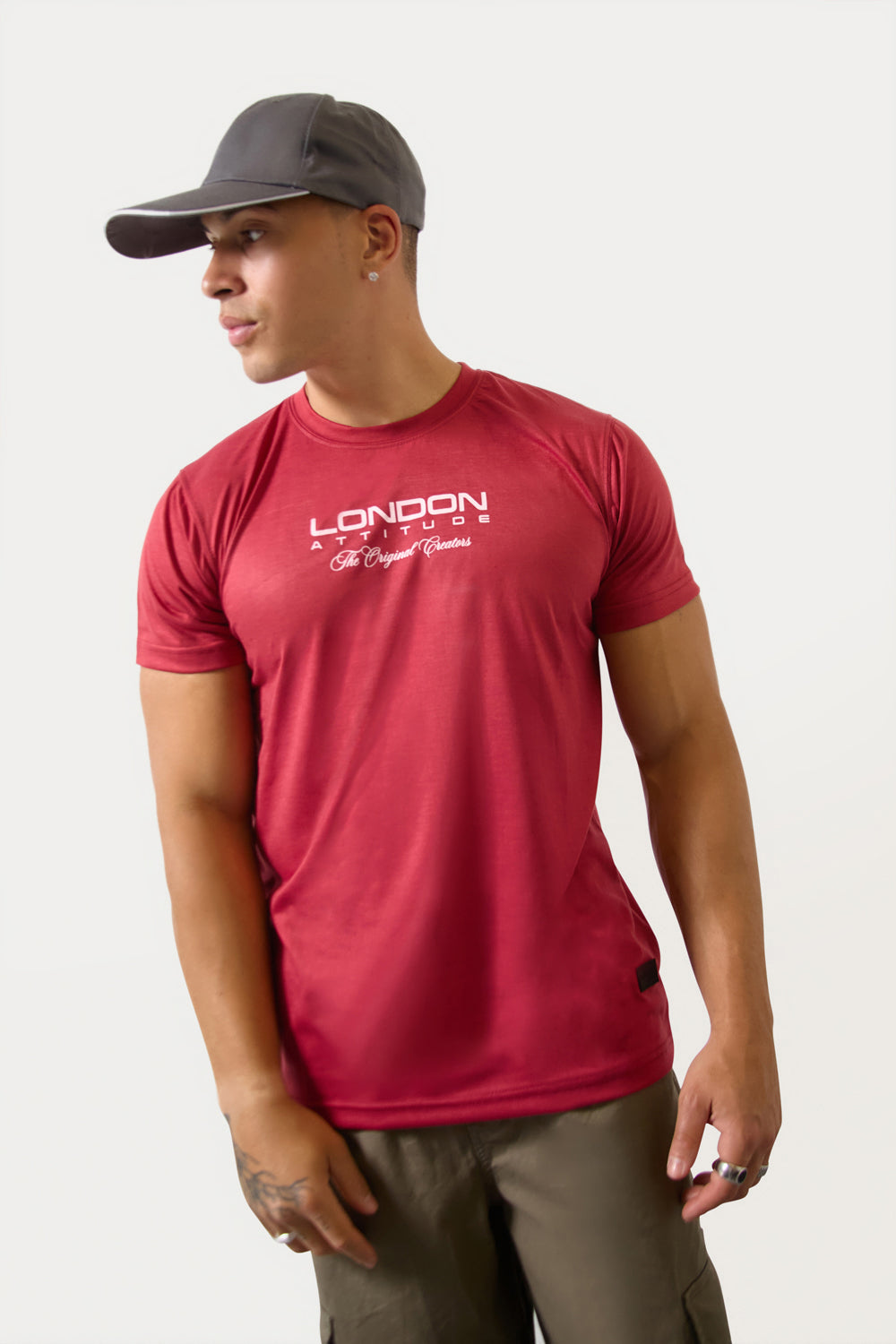 Maroon Japanese-inspired T-Shirt–The Original Creators Edition - London Attitude