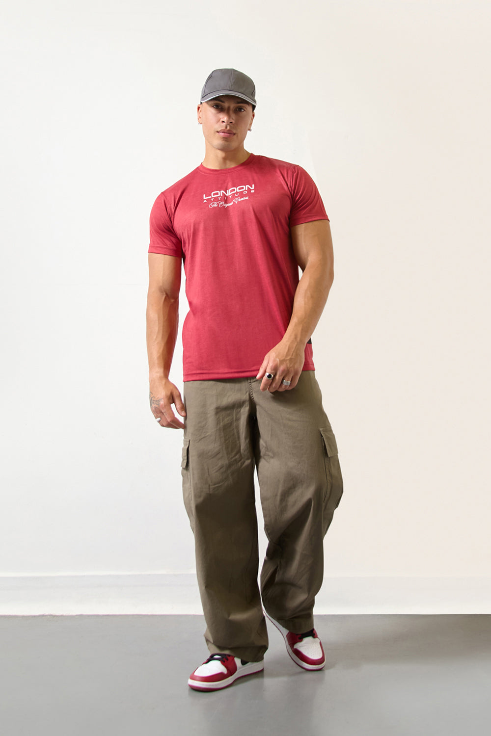 Maroon Japanese-inspired T-Shirt–The Original Creators Edition - London Attitude