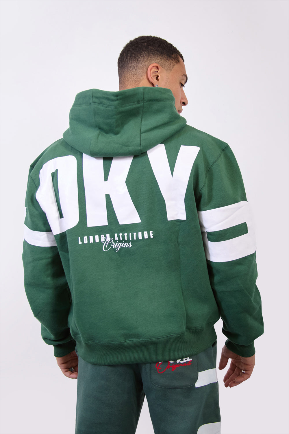 Green Relax Fit Streetwear Hoodie-Tokyo Edition - London Attitude