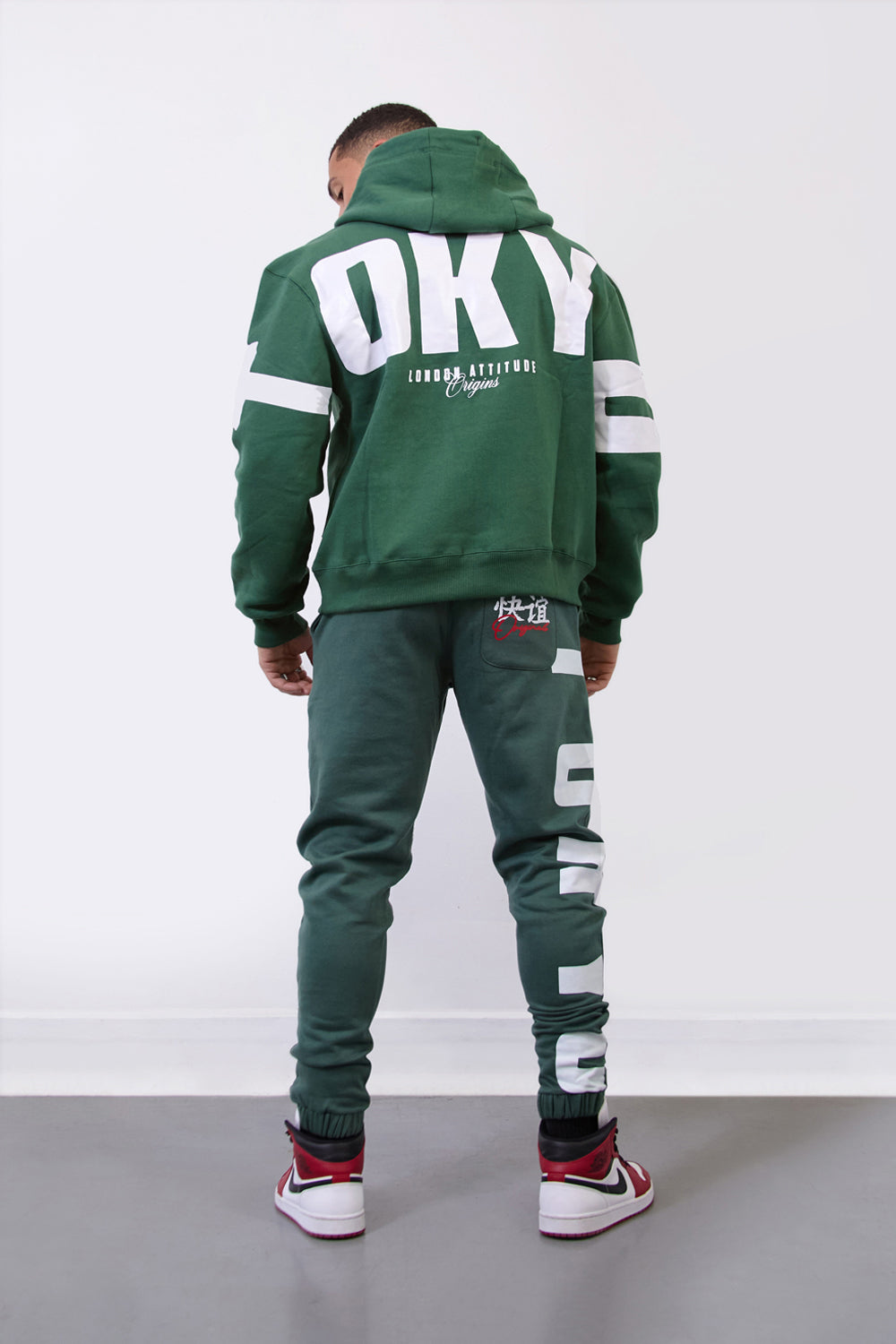 Green Relax Fit Streetwear Hoodie-Tokyo Edition - London Attitude