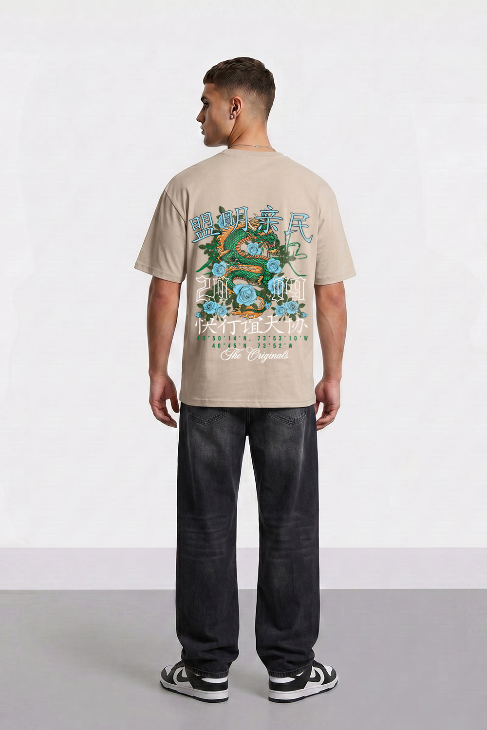 Dragon & Rose Premium Oversized Heavyweight T-Shirt