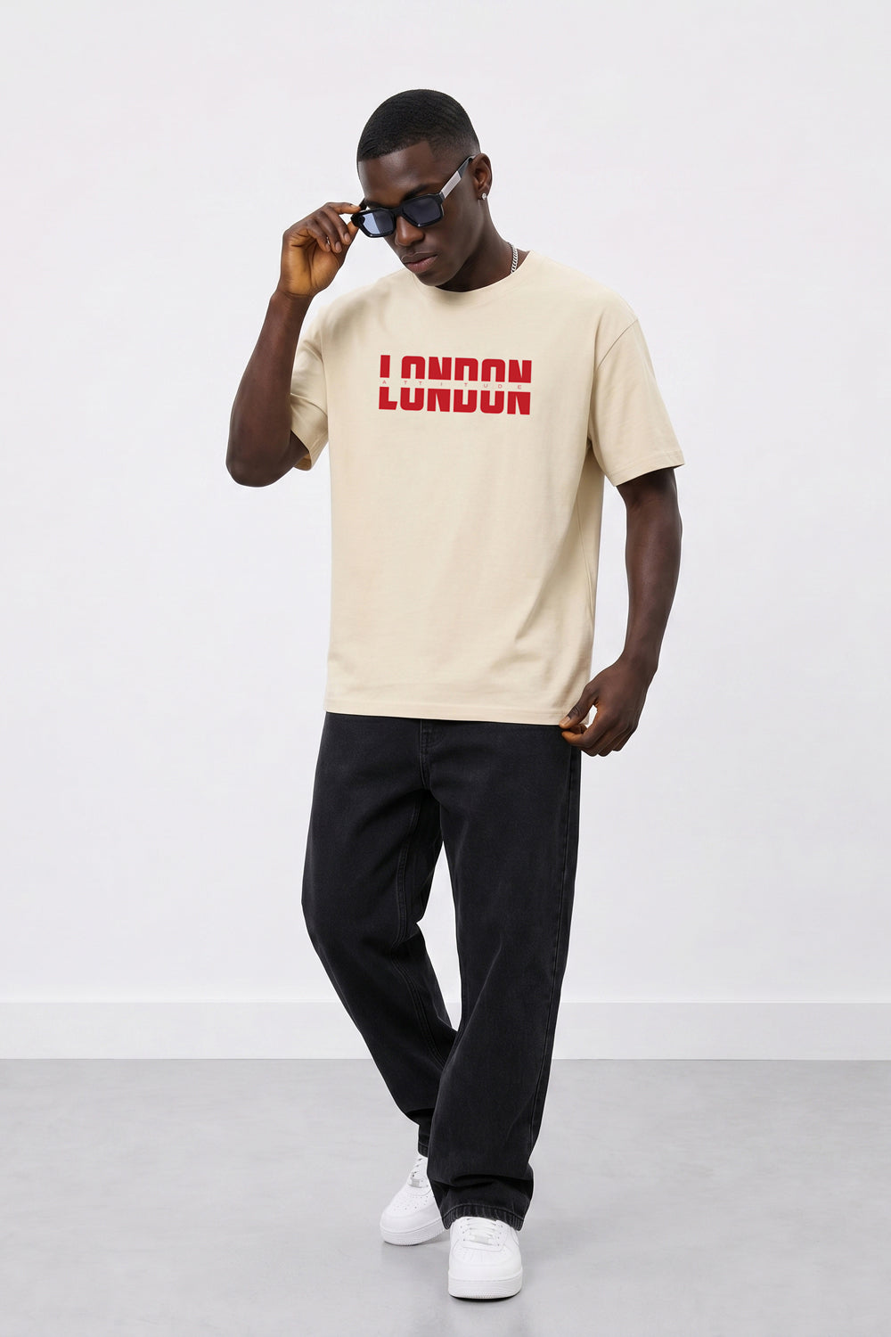 Essential Split Red Graphic Premium Organic Cotton T-Shirt