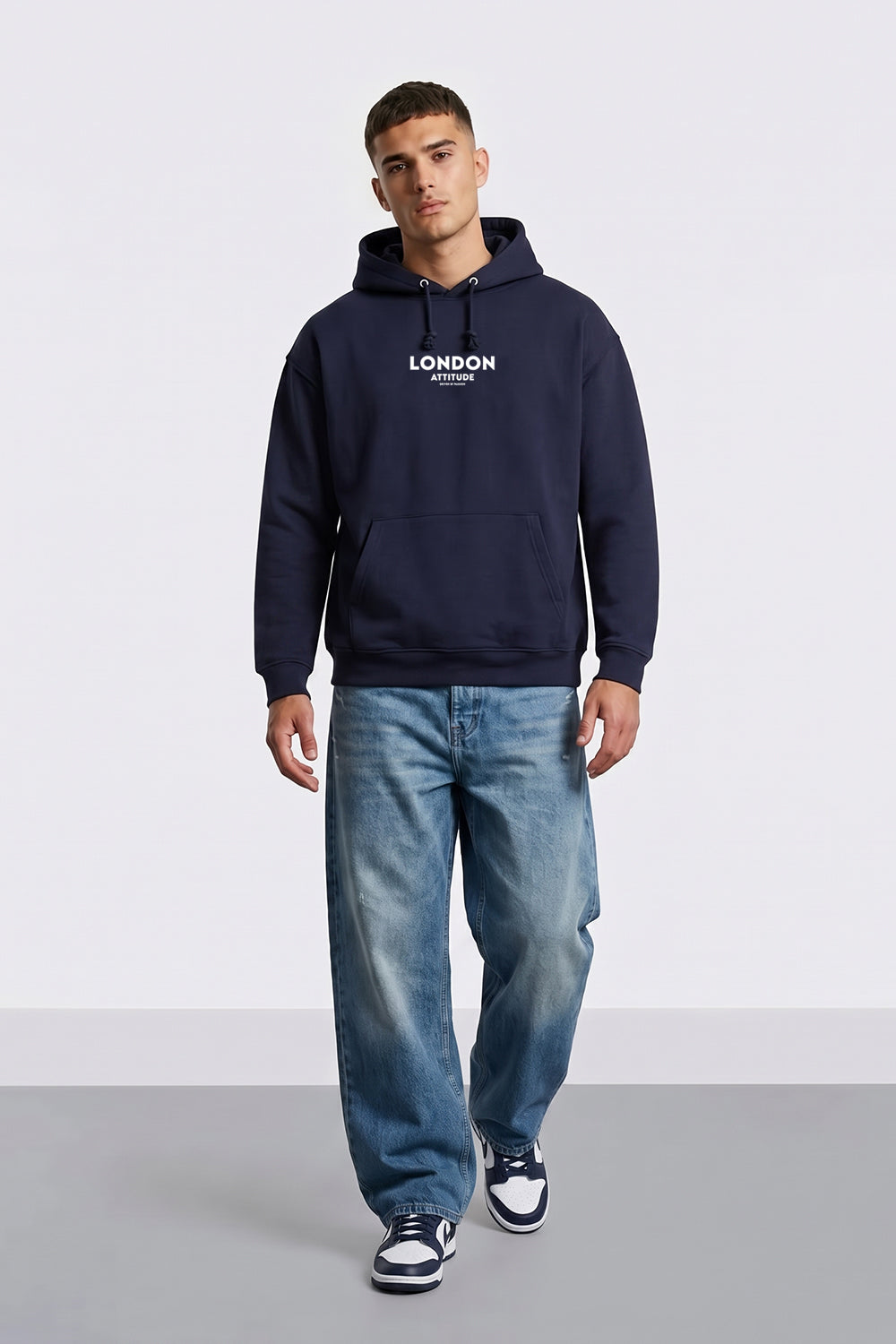 Relaxed Fit Dragon Graphic Hoodie
