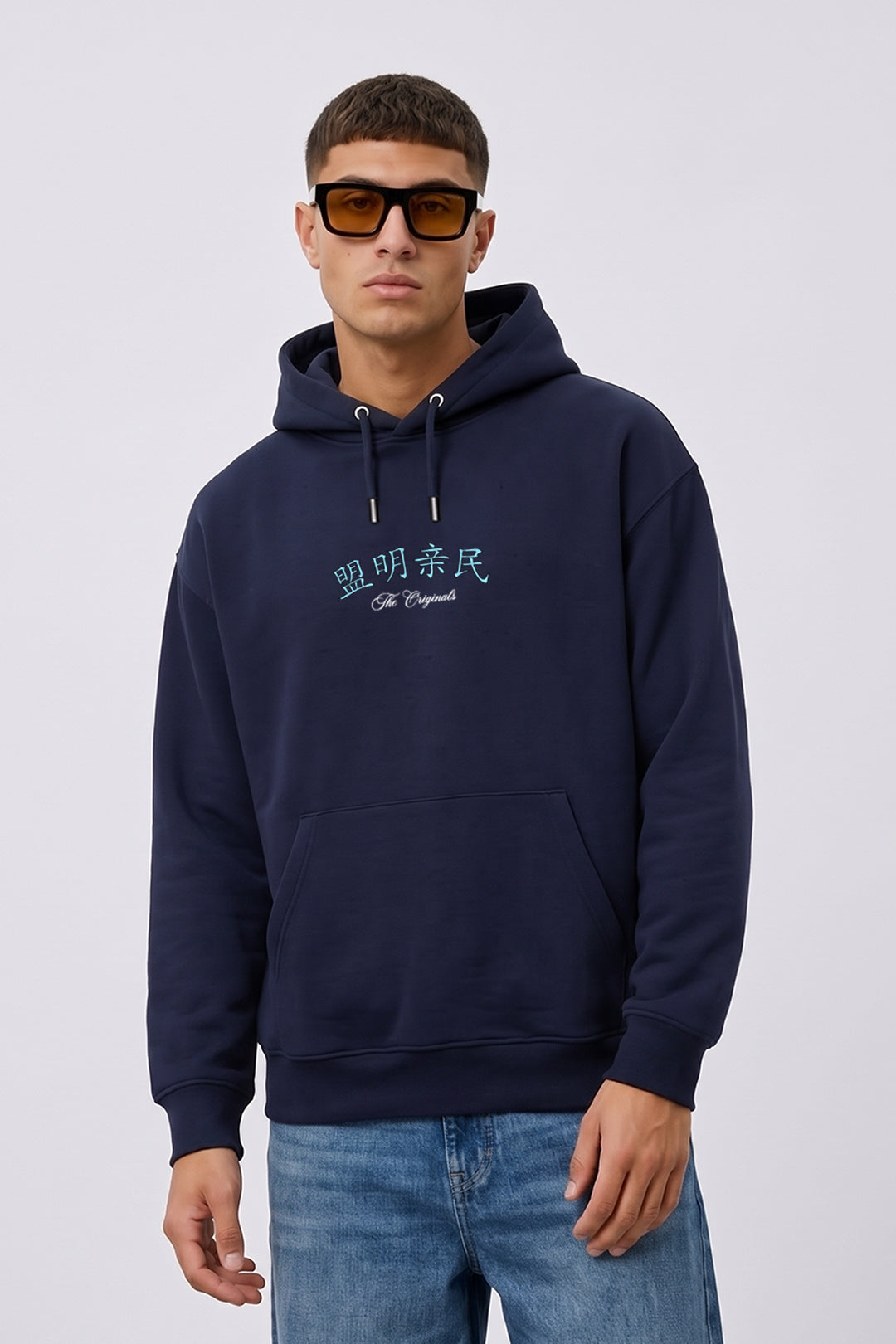 Relaxed Fit Heavyweight Japanese Dragon Graphic Hoodie
