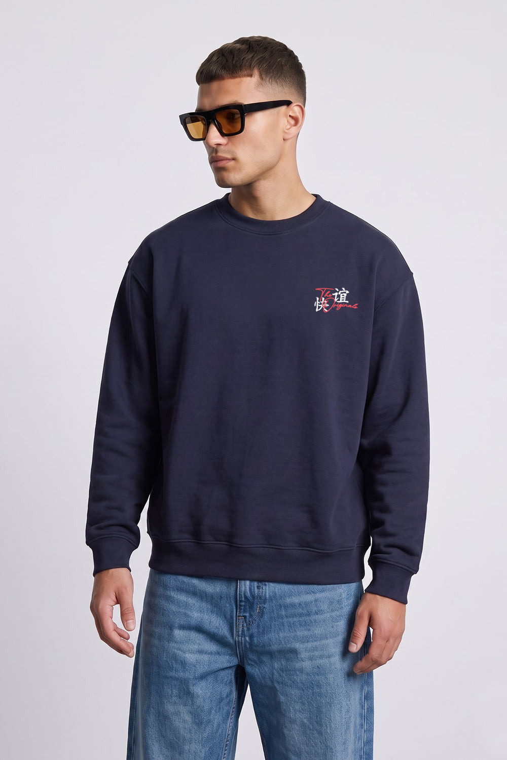 Relaxed Fit Tokyo Dragon & Tiger Sweatshirt