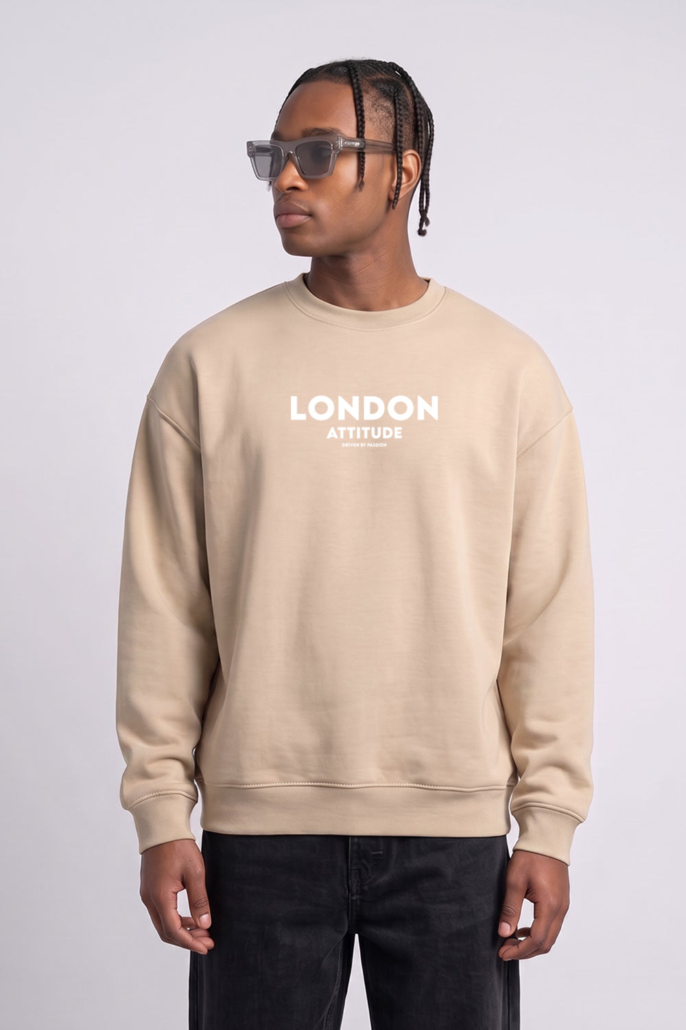 Oversized Dragon Graphic Back Print Sweatshirt