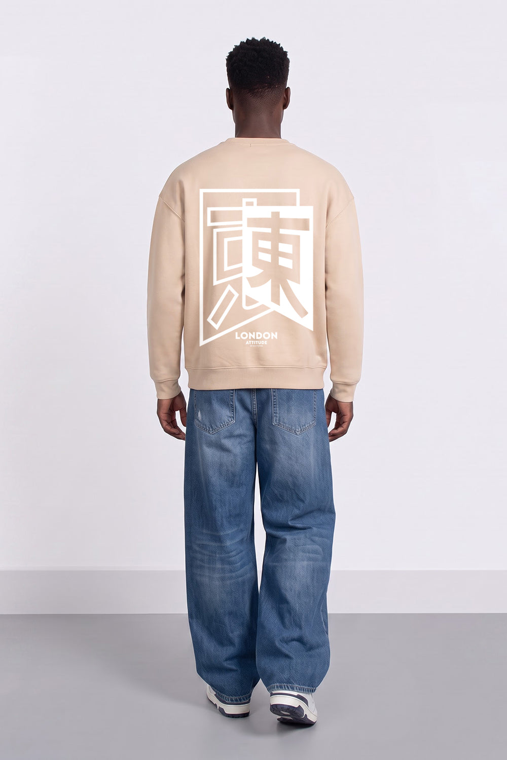 Relaxed Fit Japanese Inspired Graphic Sweatshirt