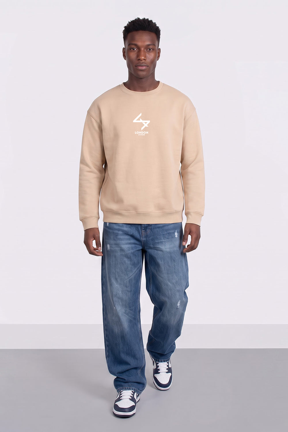 Relaxed Fit Japanese Inspired Graphic Sweatshirt