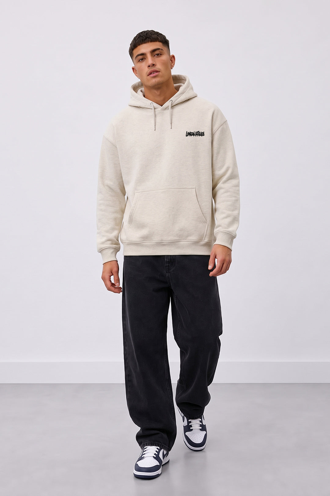 Relaxed Fit City Graffiti Graphic Hoodie