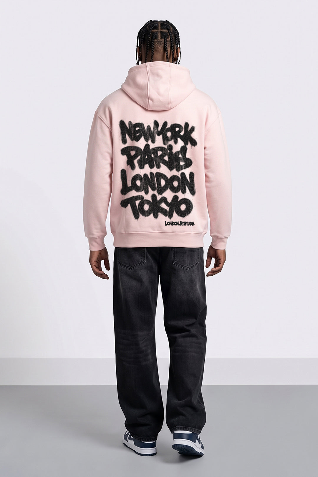 Relaxed Fit City Graffiti Graphic Hoodie